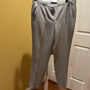 Designer Tahari light gray trousers